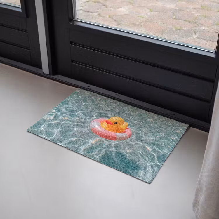 Deurmat - Badeend - Zwemband - Geel — 2