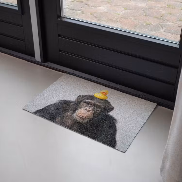 Deurmat - Chimpansee - Badeend - Grijs — 2