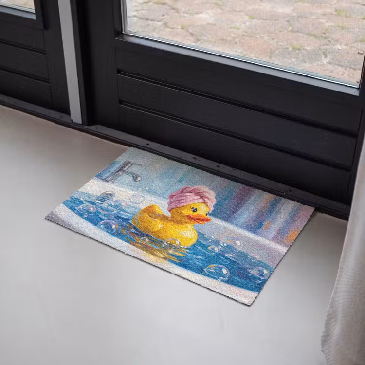 Deurmat - Creatief - Badeend - Kleurrijk — 2