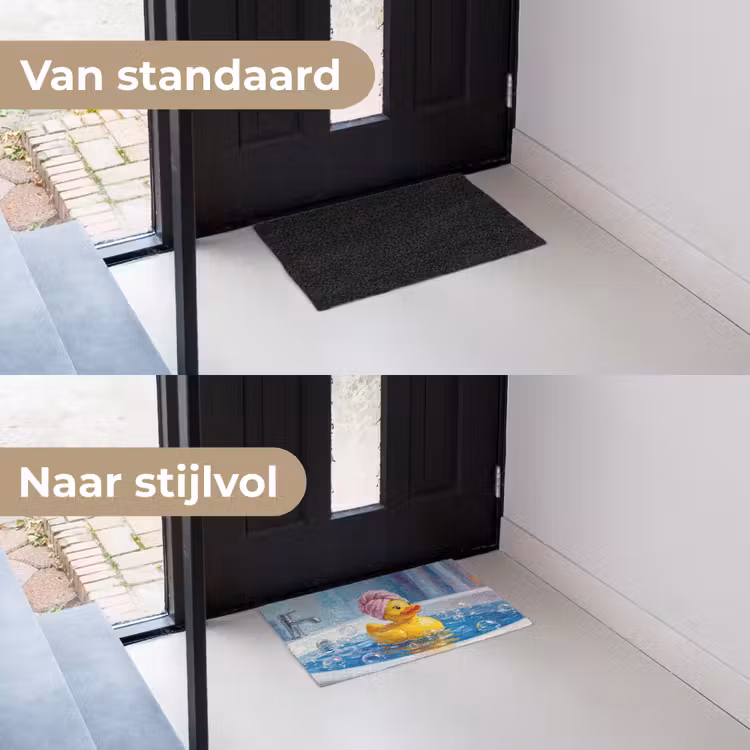 Deurmat - Creatief - Badeend - Kleurrijk — 3