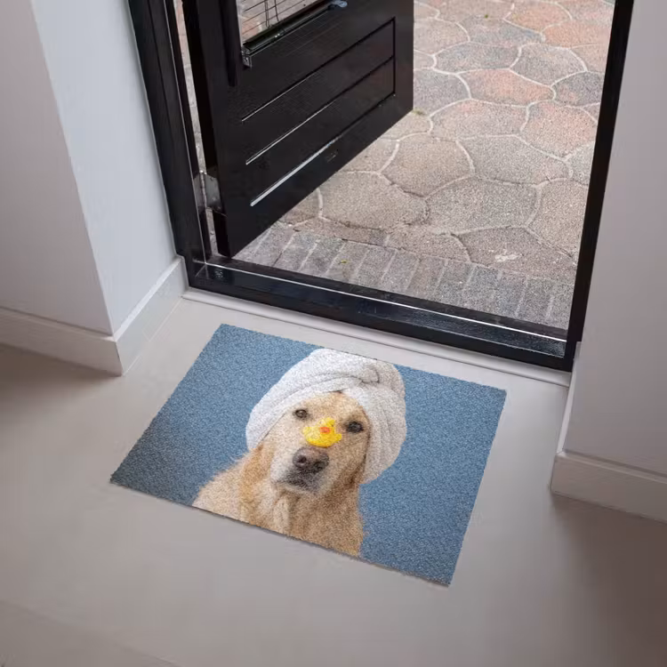 Deurmat - Hond - Badeend - Geel — 4