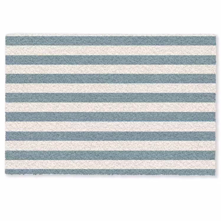 Deurmat - Strepen - Modern - Blauw — 1
