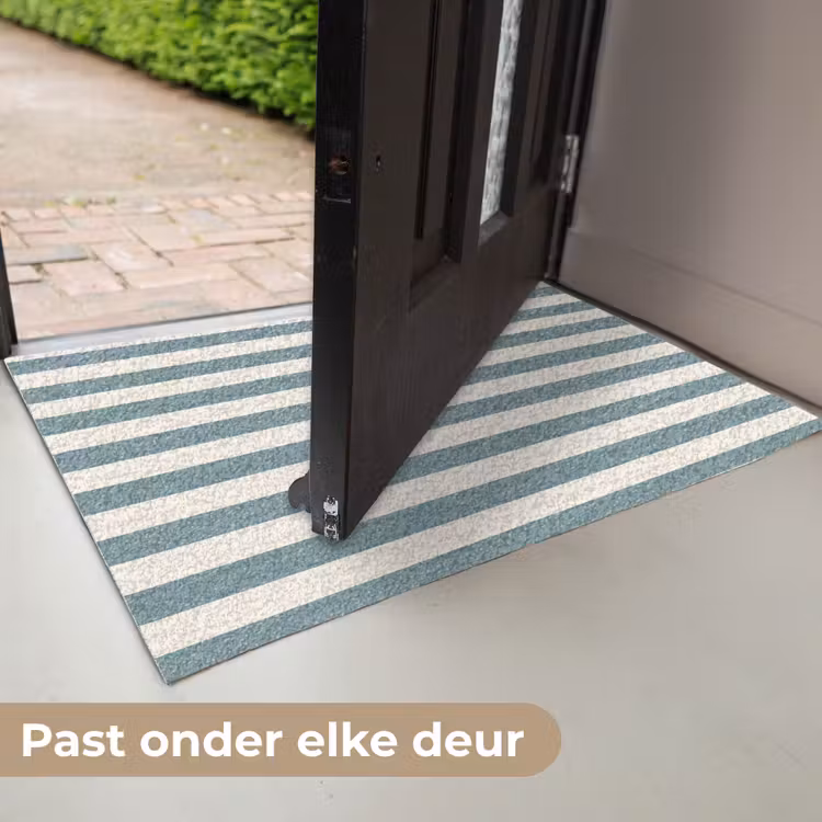 Deurmat - Strepen - Modern - Blauw — 7