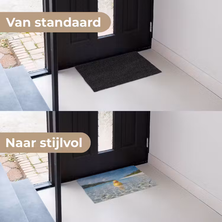 Deurmat - Tropisch - Badeend - geel — 3