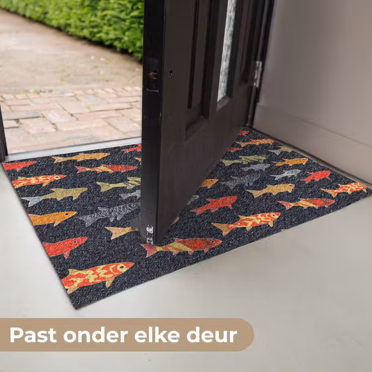 Deurmat - Vissen - Patroon - Kleurrijk — 7