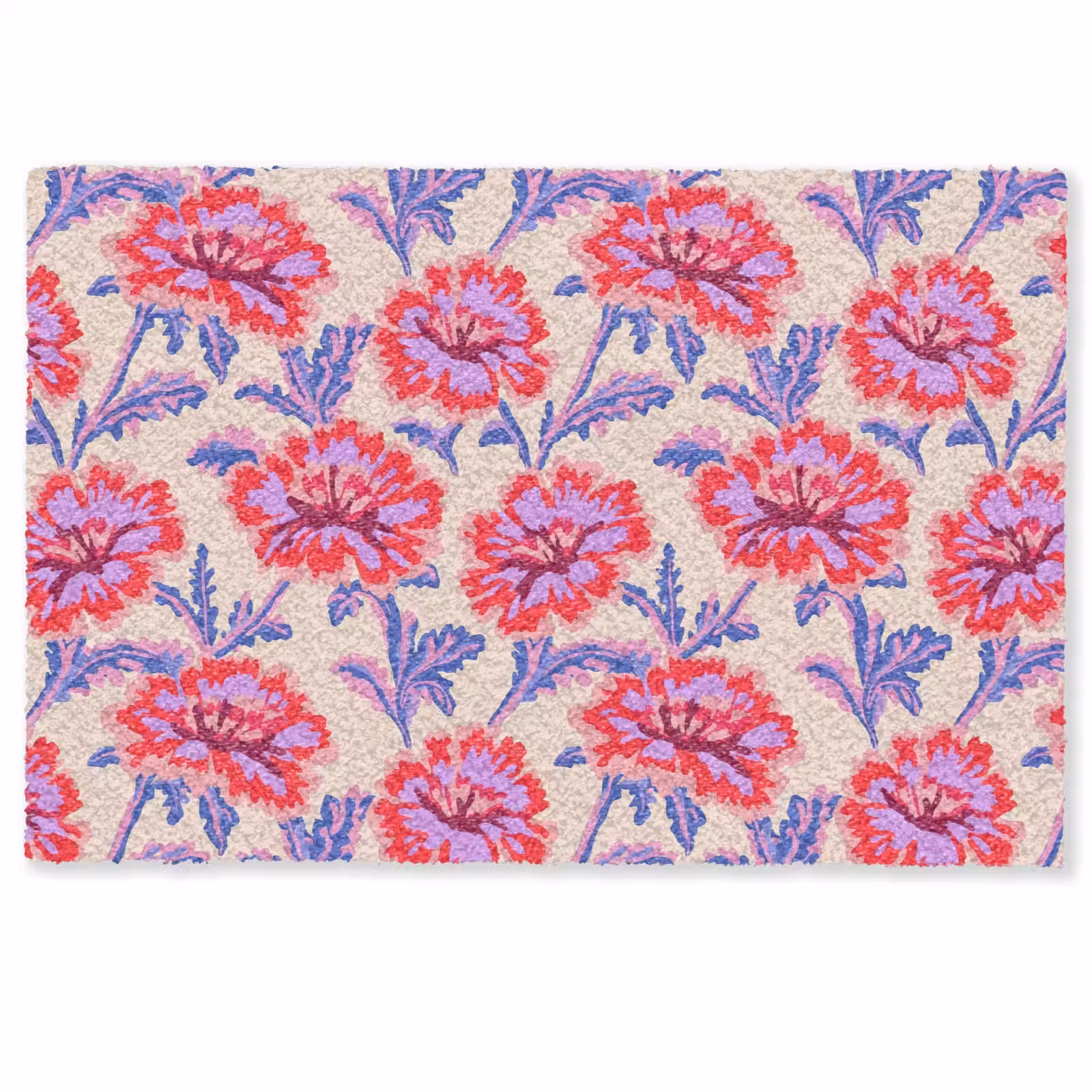 Deurmat - Bloemen - Patroon - Meerkleurig — 1