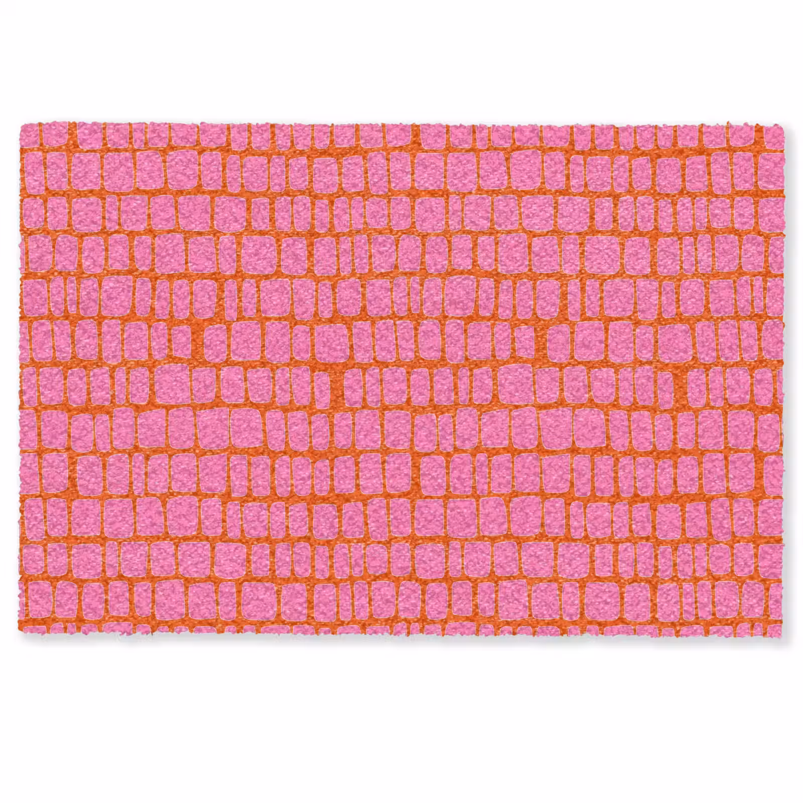 Deurmat - Organisch - Raster - Roze — 1