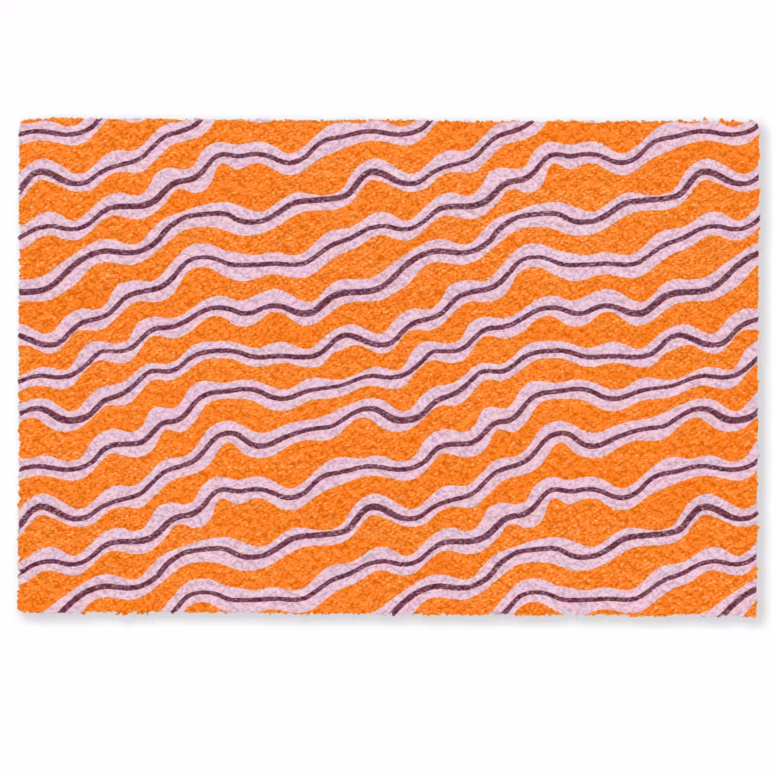 Deurmat - Retro - Golvend - Oranje — 1