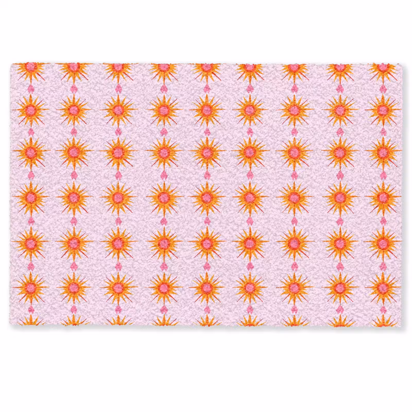 Deurmat - Zon - Motief - Roze — 1