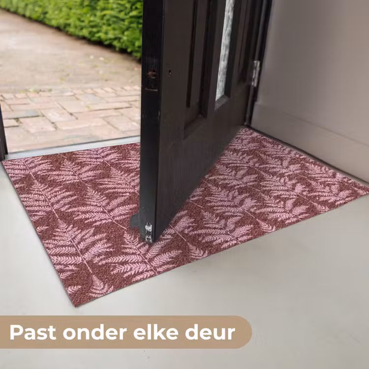 Deurmat - Blad - Patroon - Paars — 7