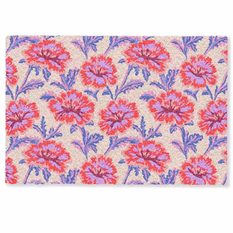 Deurmat - Bloemen - Patroon - Meerkleurig — 1
