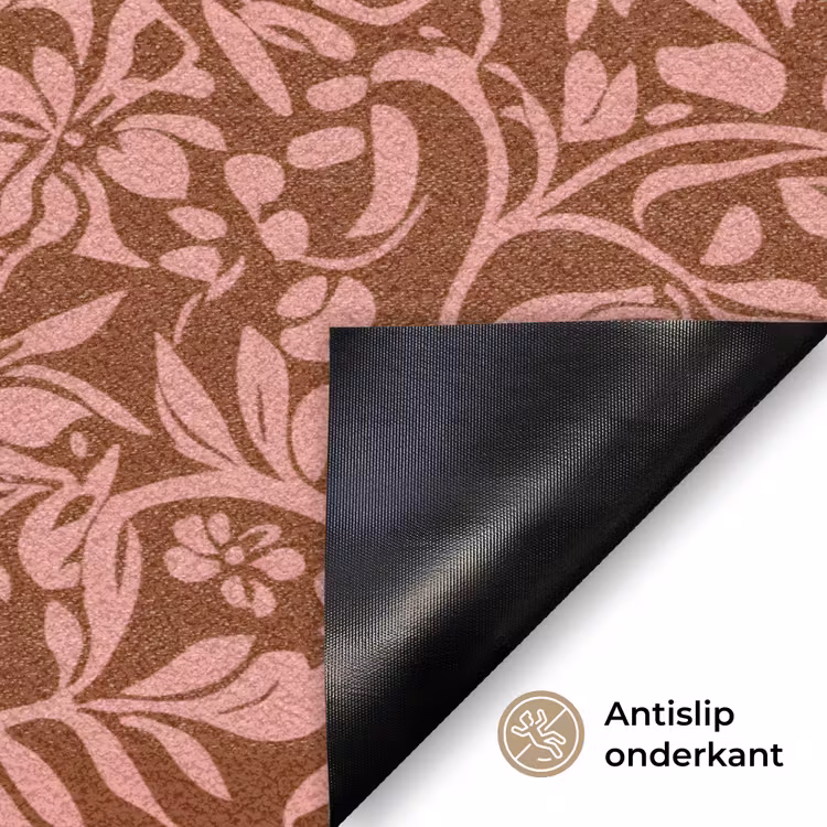 Deurmat - Bloemen - Print - Roze — 6