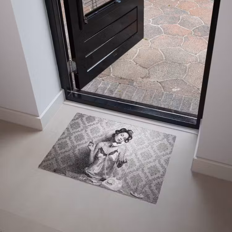 Deurmat - Chic - Vrouw - Zwart - Wit — 4