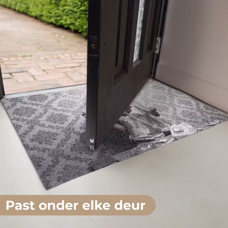 Deurmat - Chic - Vrouw - Zwart - Wit — 7