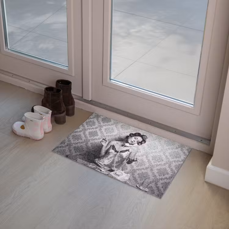 Deurmat - Chic - Vrouw - Zwart - Wit — 8