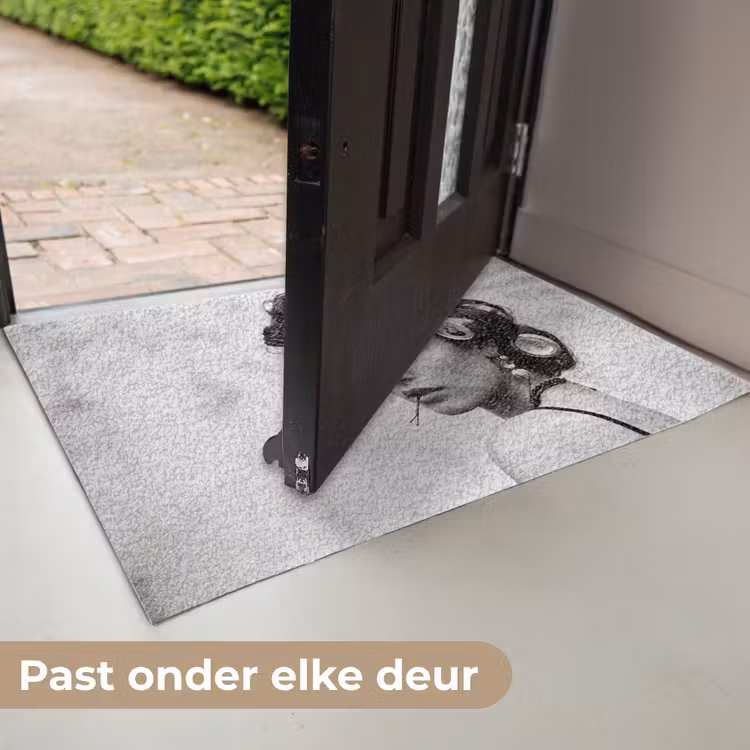 Deurmat - Edgy - Vrouw - Zwart - Wit — 7