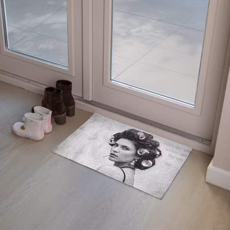 Deurmat - Edgy - Vrouw - Zwart - Wit — 8