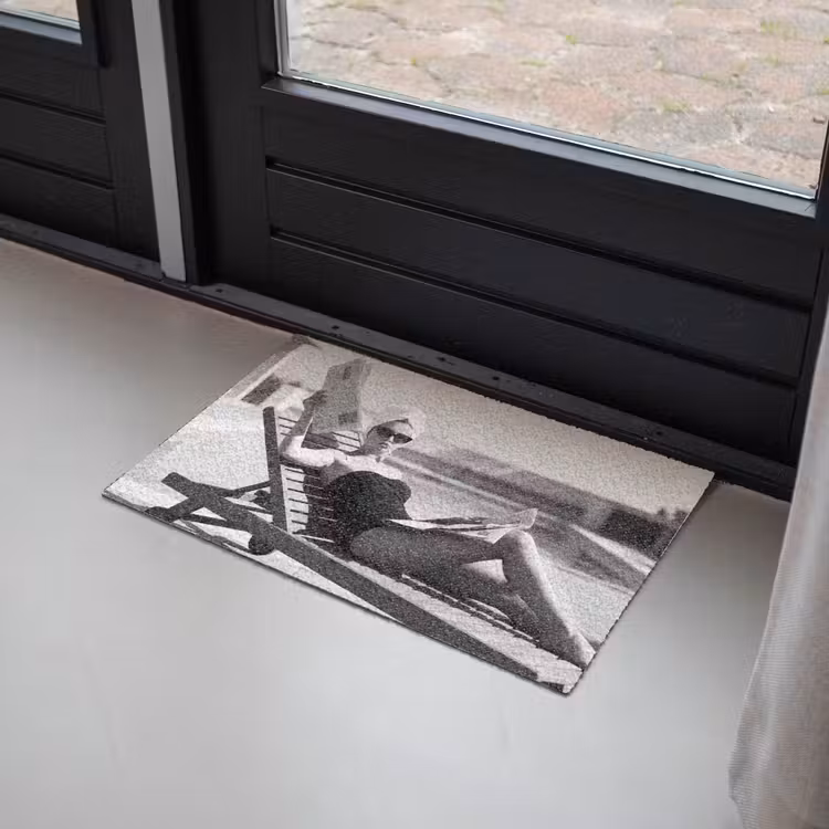Deurmat - Glamour - Modern - Zwart - Wit — 2