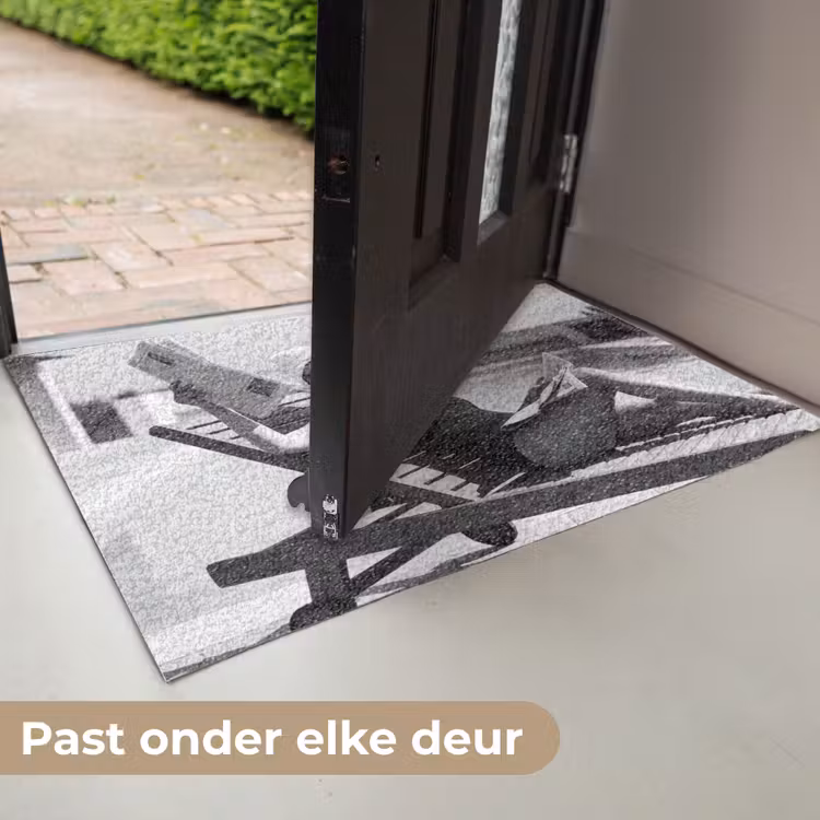 Deurmat - Glamour - Modern - Zwart - Wit — 7