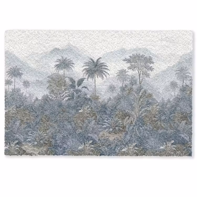 Deurmat - Jungle - Landschap - Blauw — 1