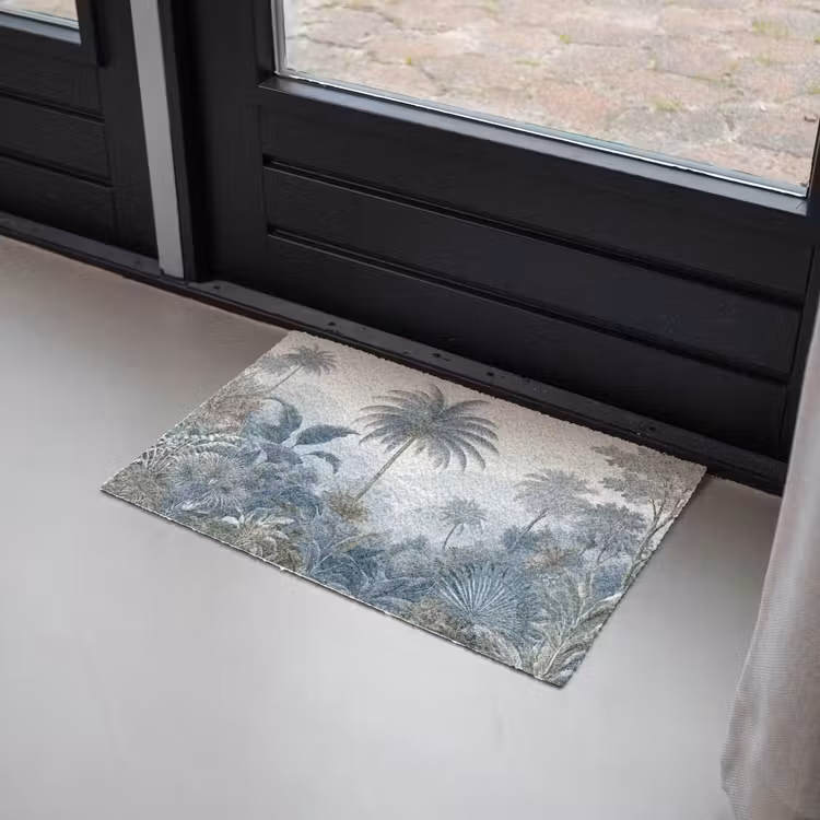 Deurmat - Jungle - Modern - Blauw - Groen — 2