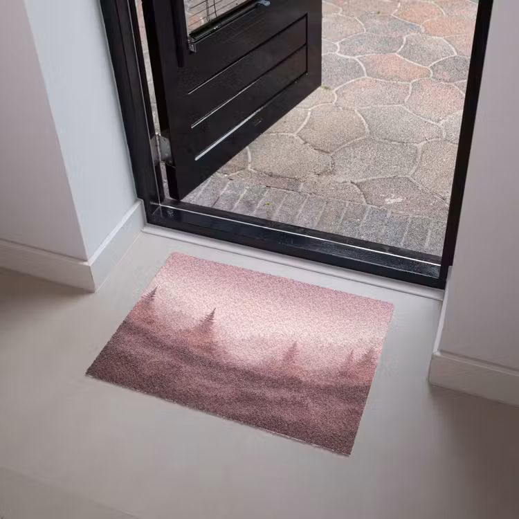 Deurmat - Landschap - Mistig - Roze — 4