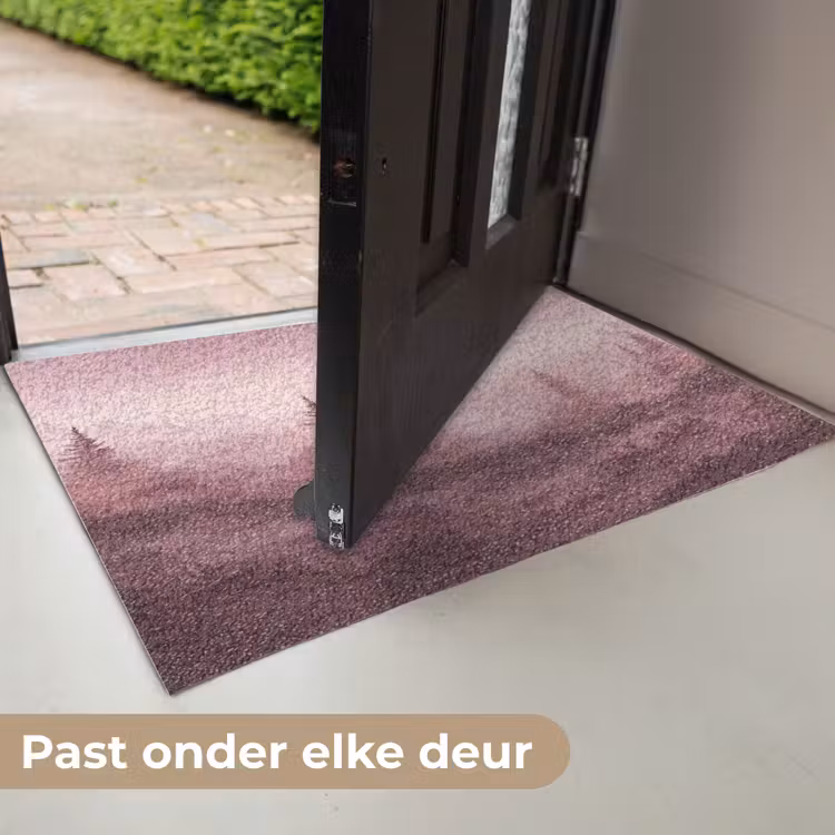 Deurmat - Landschap - Mistig - Roze — 7