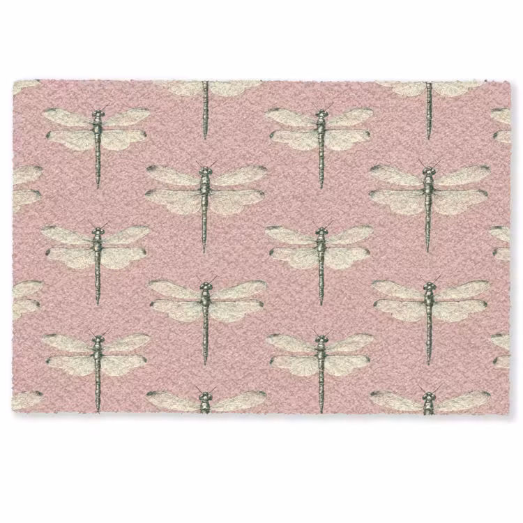 Deurmat - Lillibellen - Patroon - Roze — 1