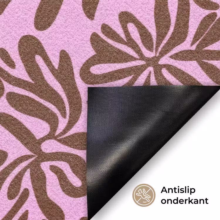 Deurmat - Organisch - Patroon - Roze — 6