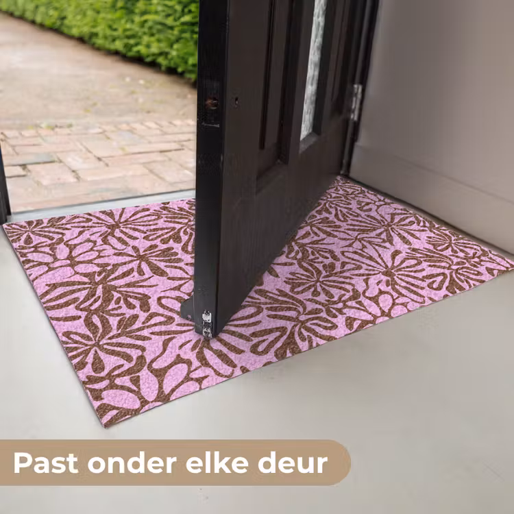 Deurmat - Organisch - Patroon - Roze — 7