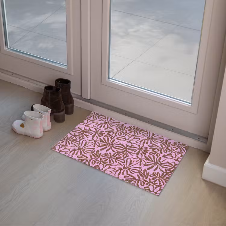 Deurmat - Organisch - Patroon - Roze — 8