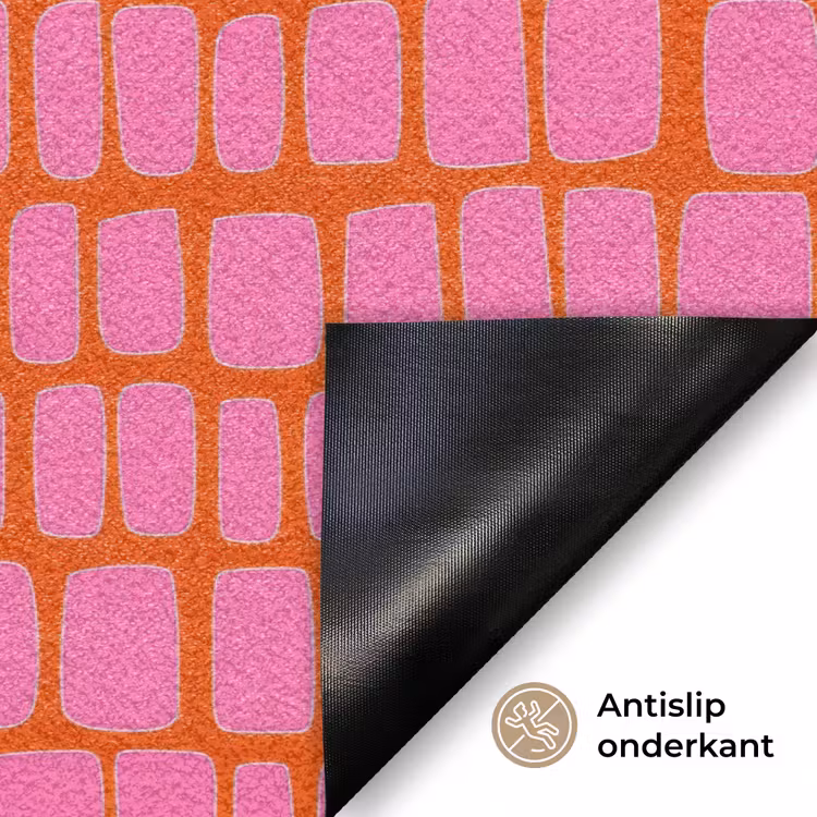 Deurmat - Organisch - Raster - Roze — 6