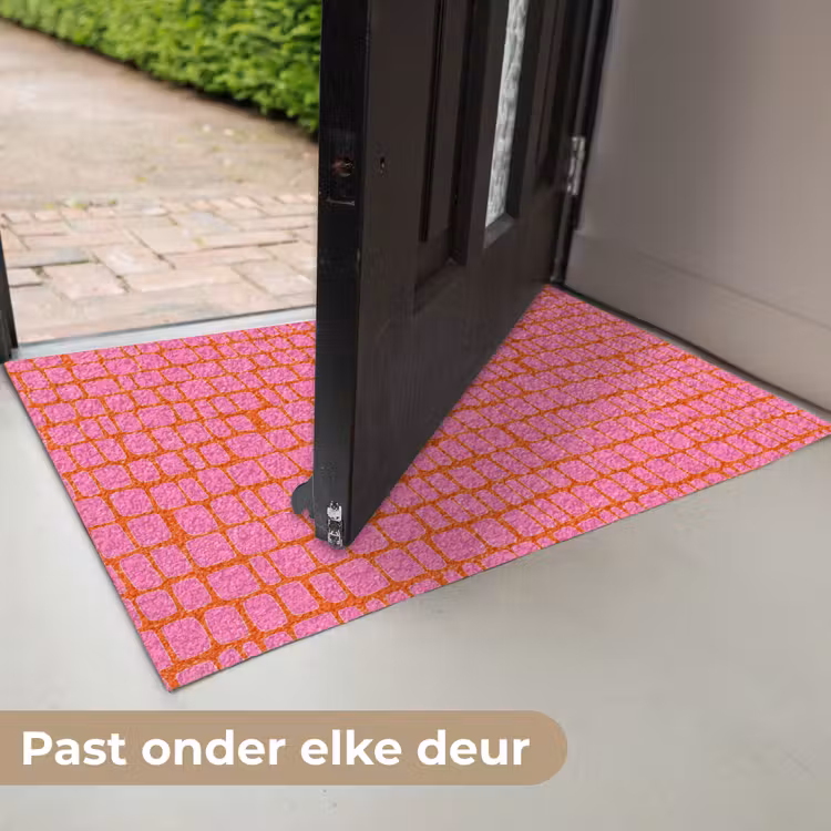 Deurmat - Organisch - Raster - Roze — 7