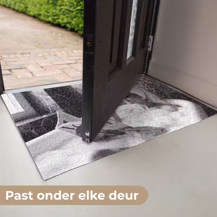Deurmat - Relaxt - Bad - Zwart - Wit — 7