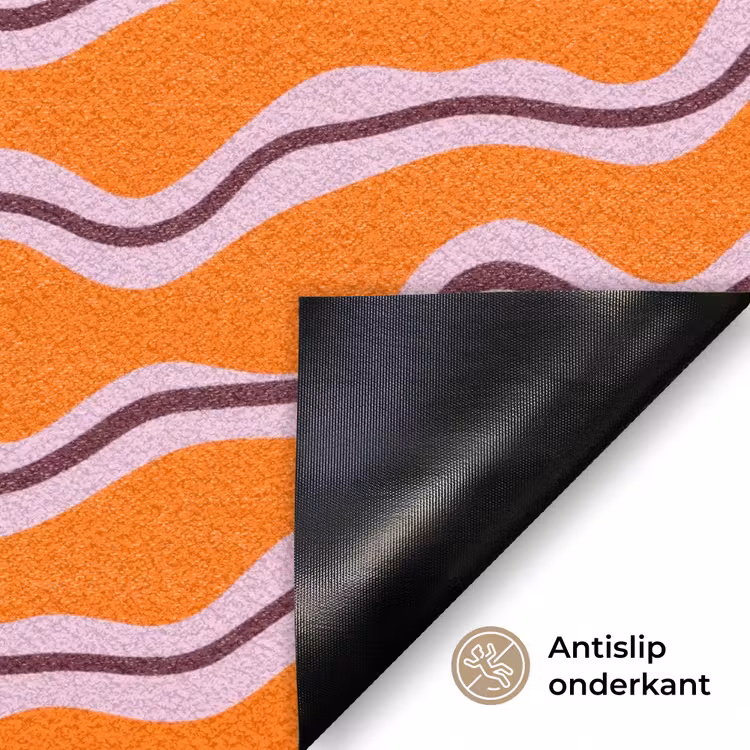 Deurmat - Retro - Golvend - Oranje — 6