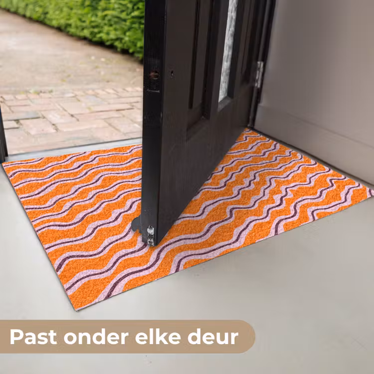 Deurmat - Retro - Golvend - Oranje — 7