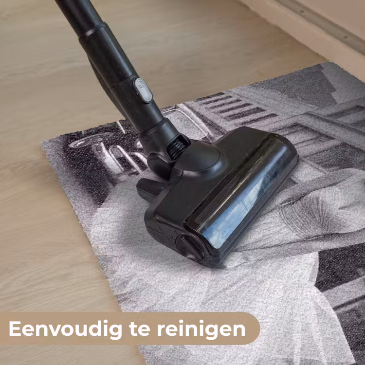 Deurmat - Retro - Vrouw - Zwart - Wit — 9