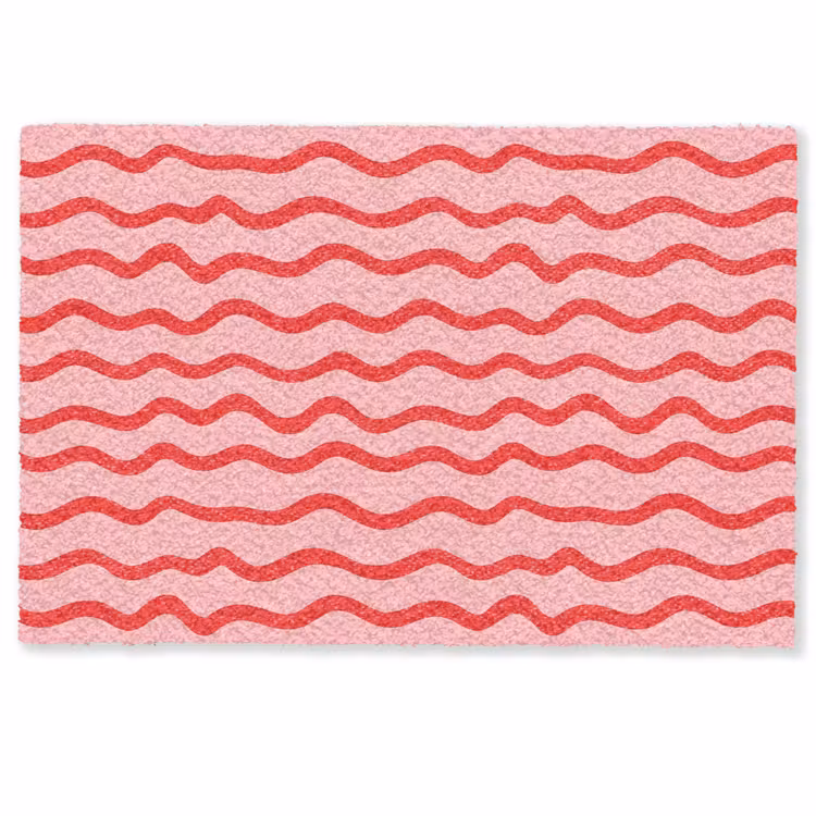 Deurmat - Speels - Patroon - Rood — 1
