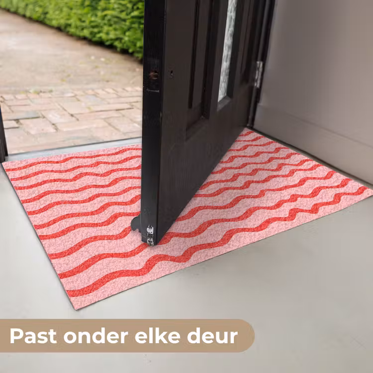 Deurmat - Speels - Patroon - Rood — 7
