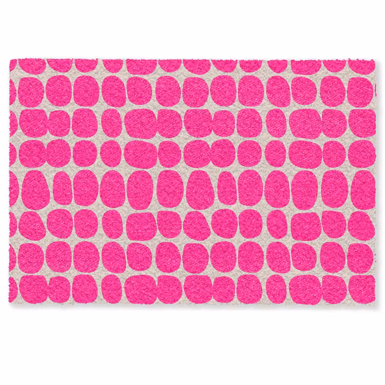 Deurmat - Stippen - Patroon - Roze — 1