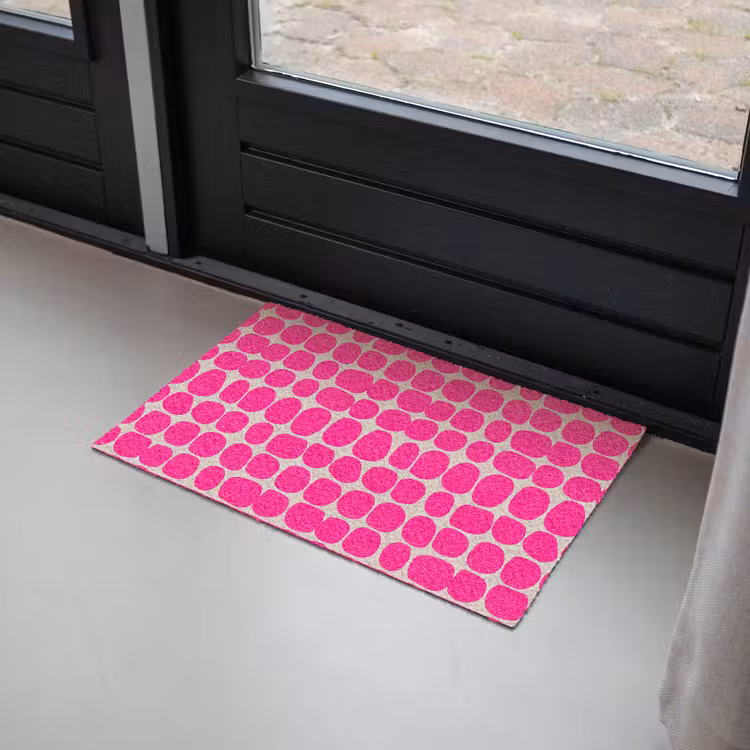 Deurmat - Stippen - Patroon - Roze — 2