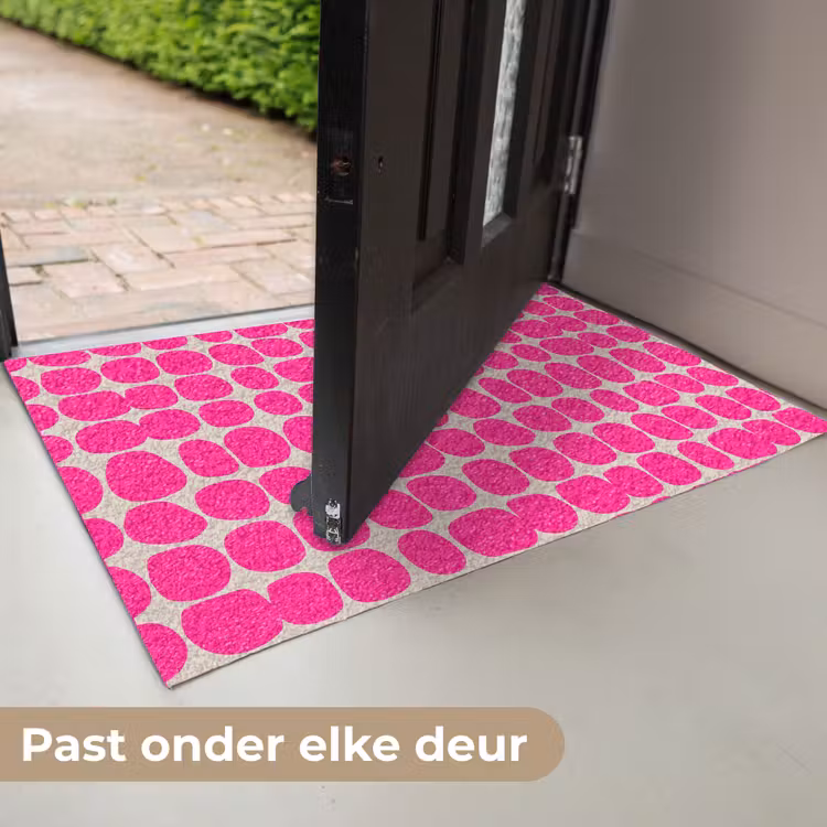 Deurmat - Stippen - Patroon - Roze — 7