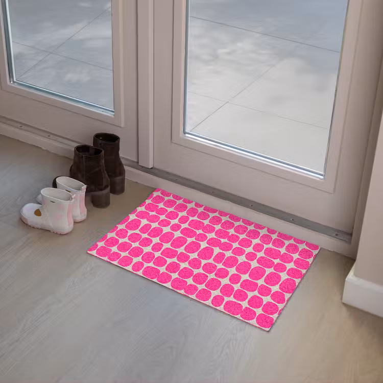 Deurmat - Stippen - Patroon - Roze — 8