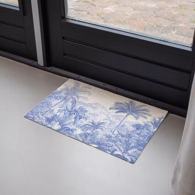 Deurmat - Tropisch - Jungle - Blauw — 2