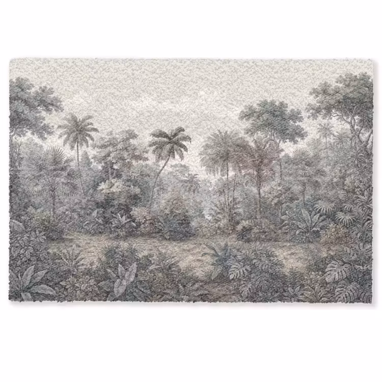 Deurmat - Tropisch - Landschap - Illustratie — 1