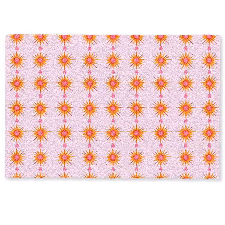 Deurmat - Zon - Motief - Roze — 1