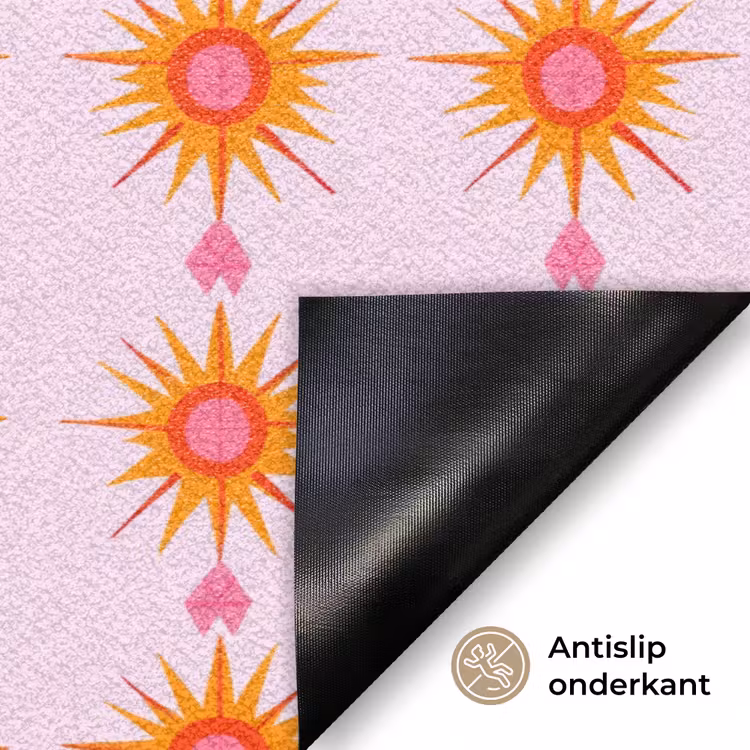 Deurmat - Zon - Motief - Roze — 6