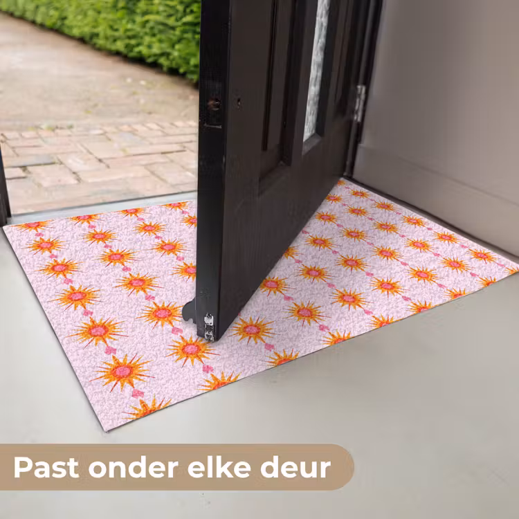 Deurmat - Zon - Motief - Roze — 7