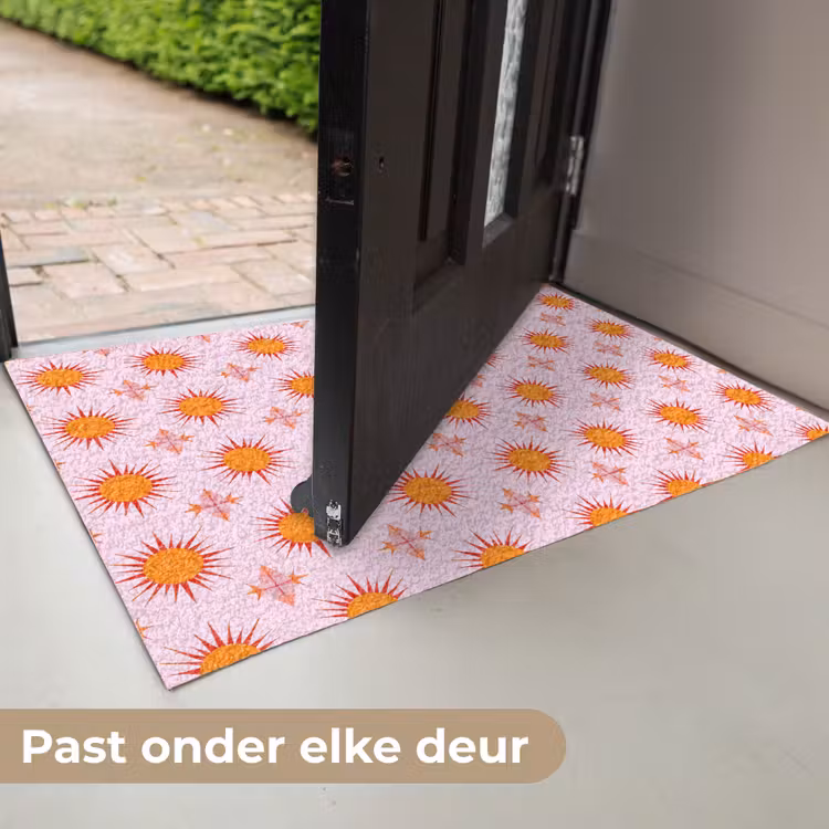 Deurmat - Zon - Patroon - Roze — 7