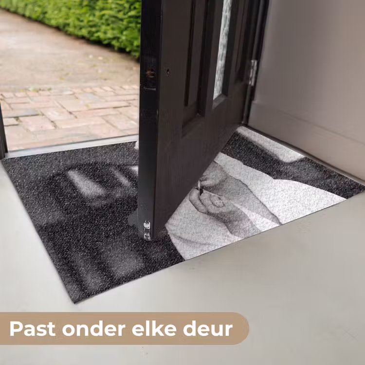 Deurmat - Zonnebril - Vrouw - Zwart - Wit — 7